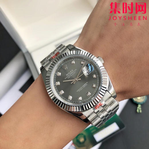 升级版 劳力士日志型41mm 灰盘钻面 水泥灰 男士机械腕表升级到货！更具时代性的大众适宜尺寸！机芯：搭载进口西铁城 商品图8