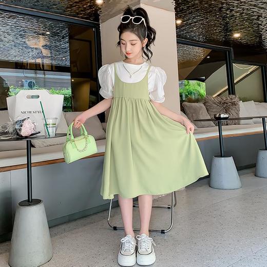 女童夏装连衣裙2023新款女孩裙子童装儿童夏季公主裙吊带裙两件套 商品图2