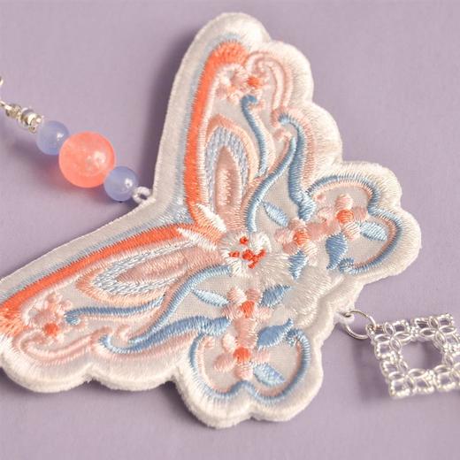 花间兔 茶茶原创汉服包包古风斜挎手机包 双面刺绣百搭手提古风包 商品图3