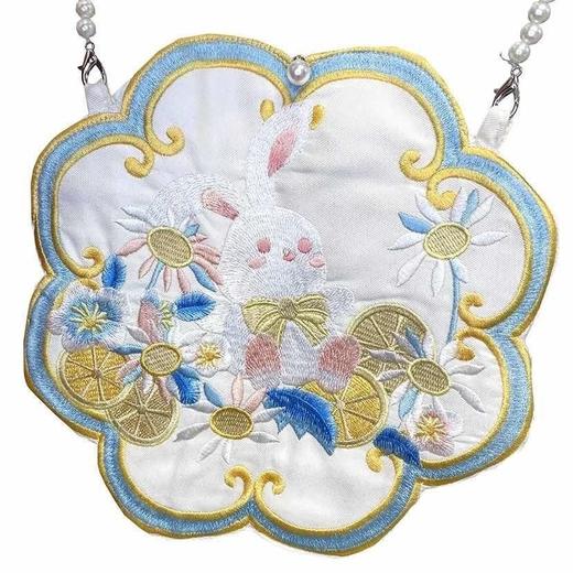 新款原创汉服包包兔年百搭斜挎包中国风兔兔刺绣包包古风小包包 商品图8