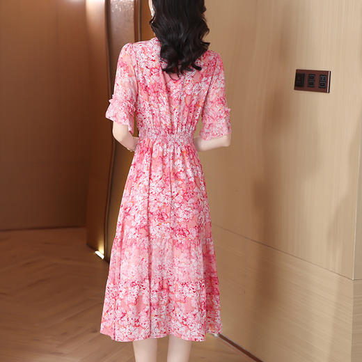 气质优雅，夏季新款百搭减龄显瘦大摆裙女法式淑女风碎花连衣裙AHM-ryfs6275 商品图2