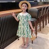 女童碎花连衣裙夏装2022新款洋气女孩大童棉质公主裙薄款儿童裙子 商品缩略图2