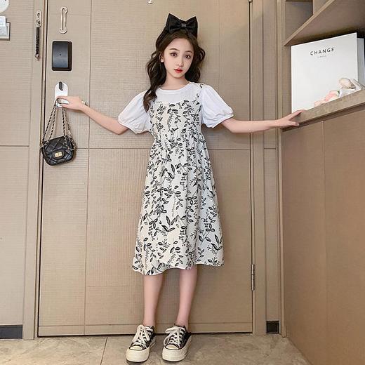 女童夏装碎花连衣裙2023新款儿童夏季公主裙女大童夏款童装裙子潮 商品图3