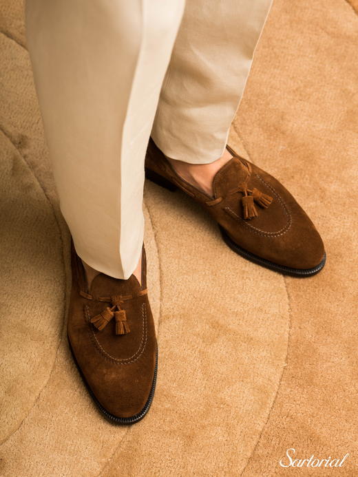 Ambrosi 米色亚麻裤装 商品图2