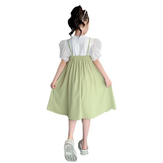 女童夏装连衣裙2023新款女孩裙子童装儿童夏季公主裙吊带裙两件套 商品图4