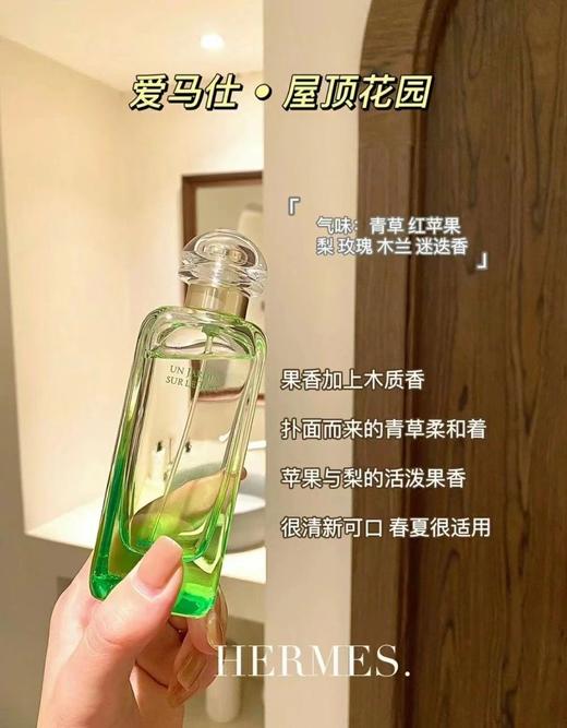 Hermes爱马仕 屋顶花园系列淡香水中性香清新持久100ml 商品图0