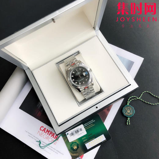 升级版 劳力士日志型41mm 灰盘钻面 水泥灰 男士机械腕表升级到货！更具时代性的大众适宜尺寸！机芯：搭载进口西铁城 商品图1