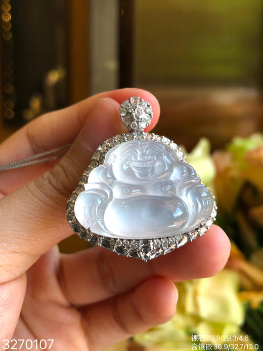 3270107，玻璃佛公吊坠。具体价格微信咨询 商品图6