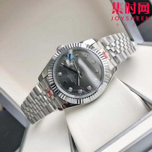 升级版 劳力士日志型41mm 灰盘钻面 水泥灰 男士机械腕表升级到货！更具时代性的大众适宜尺寸！机芯：搭载进口西铁城 商品图4