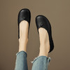 纯色简约，超软超舒适里外全皮平底单鞋LGYZ-327-3 商品缩略图1