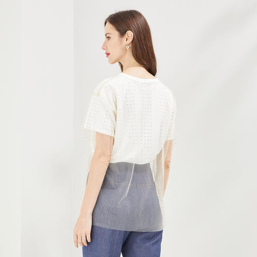 QF700瑟俪假两件网纱T恤 商品图1