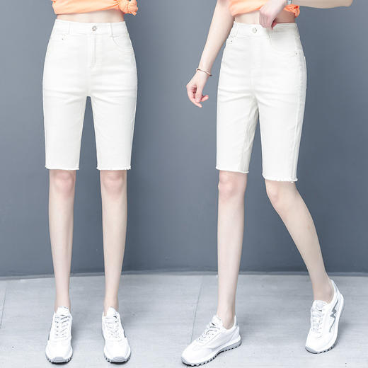五分牛仔裤短裤夏直筒高腰显瘦百搭 商品图2