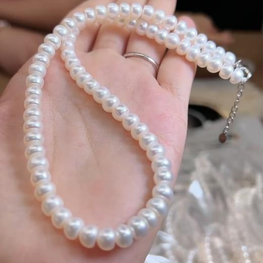 珍珠项链-扁珠链 商品图0