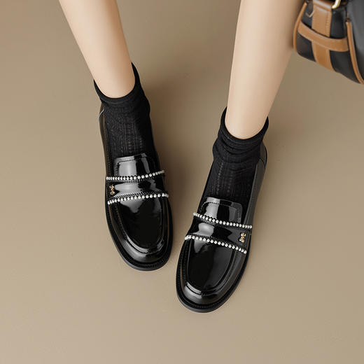 时尚减龄，里外全皮乐福单鞋LGYZ-673 商品图6