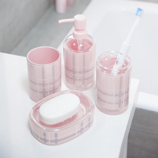 【6F】 多样屋亚克力卫浴四件套漱口杯洗漱套装浴室用品 商品图1