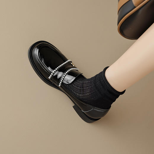 时尚减龄，里外全皮乐福单鞋LGYZ-673 商品图7