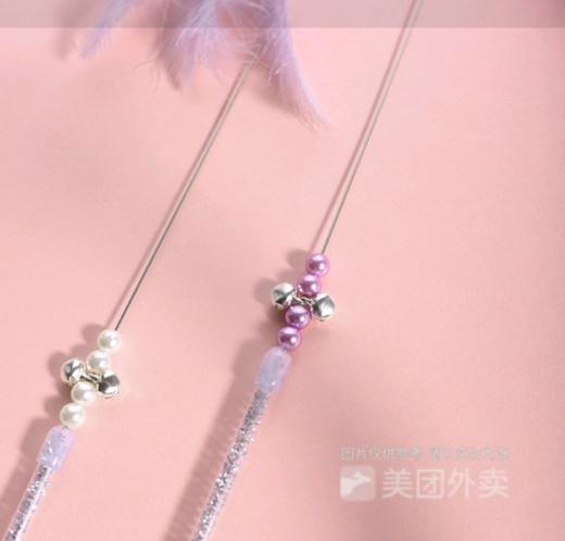 仙女逗猫棒铃铛羽毛钢丝互动玩具逗猫棒 商品图4