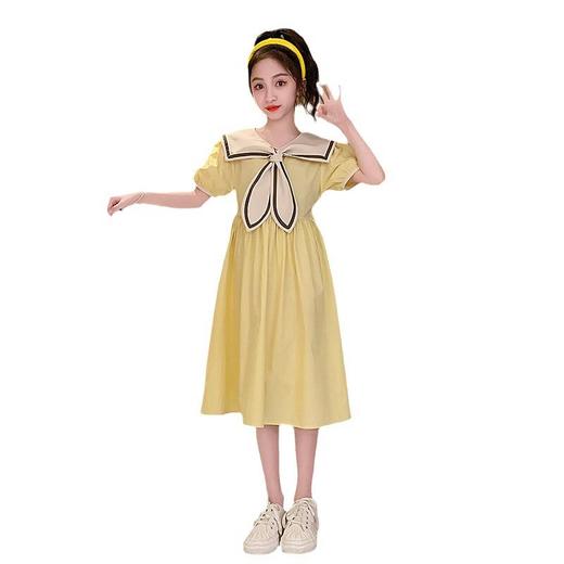 女童夏装连衣裙2023新款儿童夏季公主裙女大童学院风中长款裙子夏 商品图4