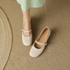 时尚简约，头层羊皮真皮浅口圆头一字带玛丽珍单鞋SSS-S5598 商品缩略图2