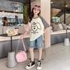 女童短袖T恤夏装2023新款童装网红女大童上衣洋气儿童纯棉体恤薄 商品缩略图3