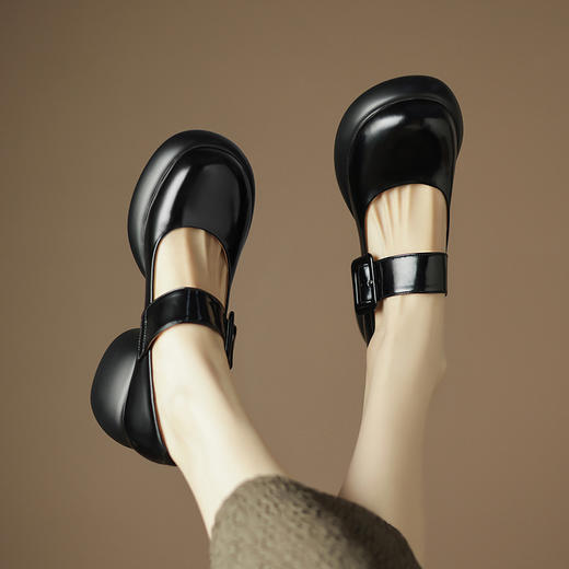 OLD B350-3英伦风乐福鞋厚底单鞋玛丽珍鞋 商品图3