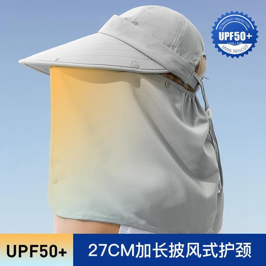 【户外防晒帽4合1】夏季防晒遮阳帽男女户外钓鱼帽子 透气渔夫帽可拆卸大帽檐空顶帽 商品图2