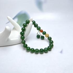 碧玉单圈-镂空圆球流苏