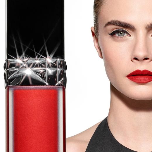 法国 Dior迪奥 新款烈艳蓝金锁色哑光唇釉 口红（黑盖） 商品图2