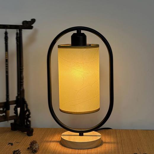 中式简约古风书法台灯复古卧室创意床头灯宿舍书桌实木装饰小夜灯 商品图6