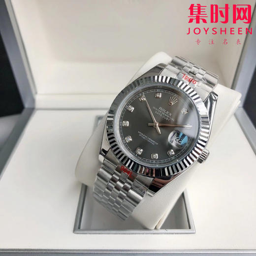 升级版 劳力士日志型41mm 灰盘钻面 水泥灰 男士机械腕表升级到货！更具时代性的大众适宜尺寸！机芯：搭载进口西铁城 商品图3