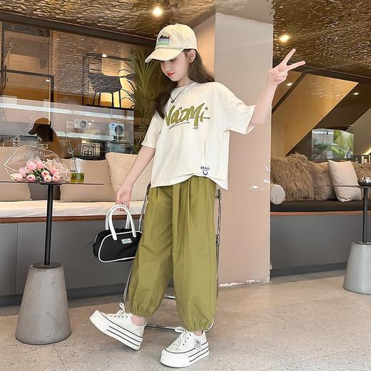 女童夏装套装薄款2023新款洋气儿童夏季短袖两件套女大童运动夏款 商品图0
