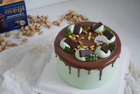 调味奶油蛋糕 | 巧克力开心果 - 可以开心（图片6寸大小）