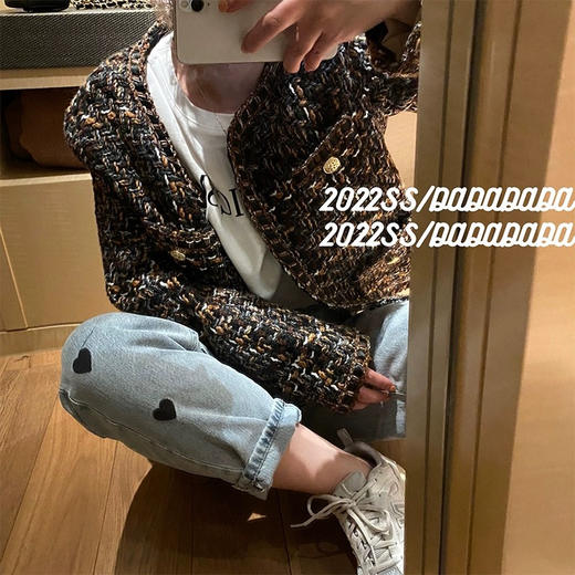 法式混色外套 商品图0