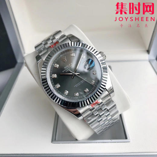 升级版 劳力士日志型41mm 灰盘钻面 水泥灰 男士机械腕表升级到货！更具时代性的大众适宜尺寸！机芯：搭载进口西铁城 商品图2