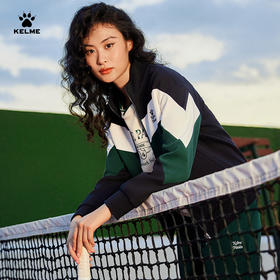 卡尔美网球系列立领女针织外套