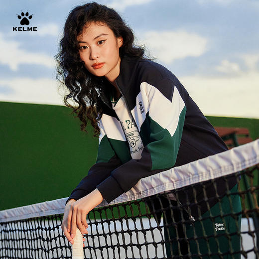 卡尔美网球系列立领女针织外套 商品图0