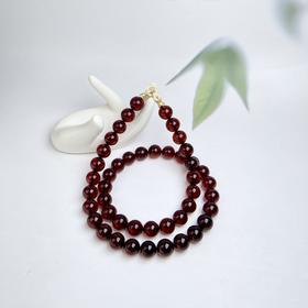 S925琥珀妈妈链-血珀圆珠