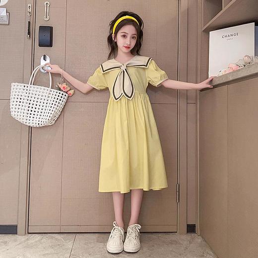 女童夏装连衣裙2023新款儿童夏季公主裙女大童学院风中长款裙子夏 商品图2