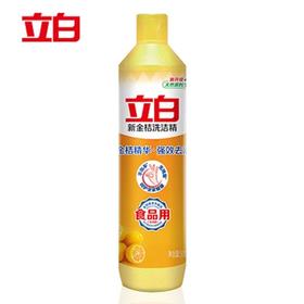 立白洗洁精洗涤灵新金桔洗洁精408G/瓶强效去油食品用蔬果净 1件装