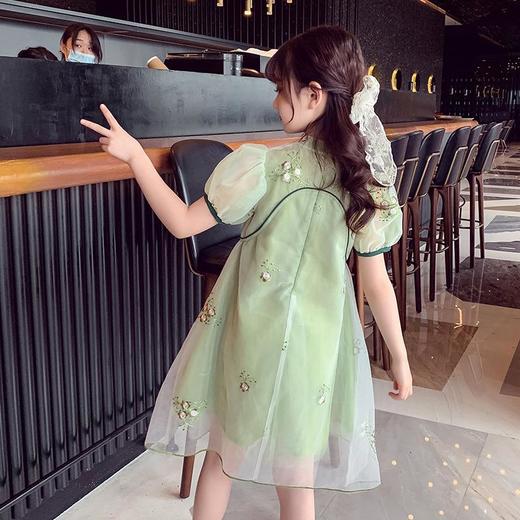 女童汉服连衣裙夏季2023新款夏天中国风公主裙中大童儿童夏装裙子 商品图3