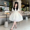 女童夏装连衣裙2023新款网红儿童泡泡袖裙子夏季学院风女孩公主裙 商品缩略图0