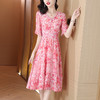 气质优雅，夏季新款百搭减龄显瘦大摆裙女法式淑女风碎花连衣裙AHM-ryfs6275 商品缩略图0