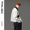 PINLI品立2023秋季新款男士撞色翻领夹克外套休闲短款设计感上衣B233104036 商品缩略图2