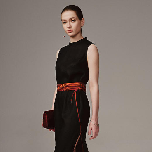 TANGY Collection天意高端2023秋季新品商场同款染秋系列女士莨绸腰带 商品图2