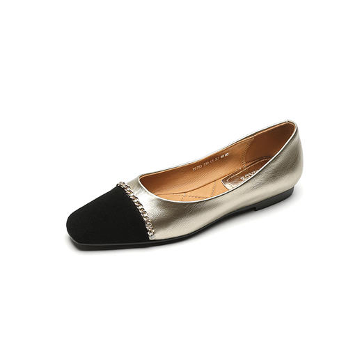 时尚小香风，平底拼色单鞋OFSM-XY6783 商品图12