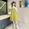 女童夏装连衣裙2023新款洋气女孩假两件吊带裙童装夏季儿童公主裙 商品缩略图0