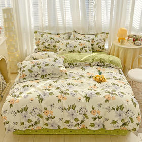 100%全棉四件套！手感顺滑，吸湿透气，超值！