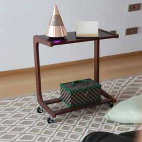 喜梦宝全实木C型床边桌可移动简约卧室宿舍懒人电脑桌