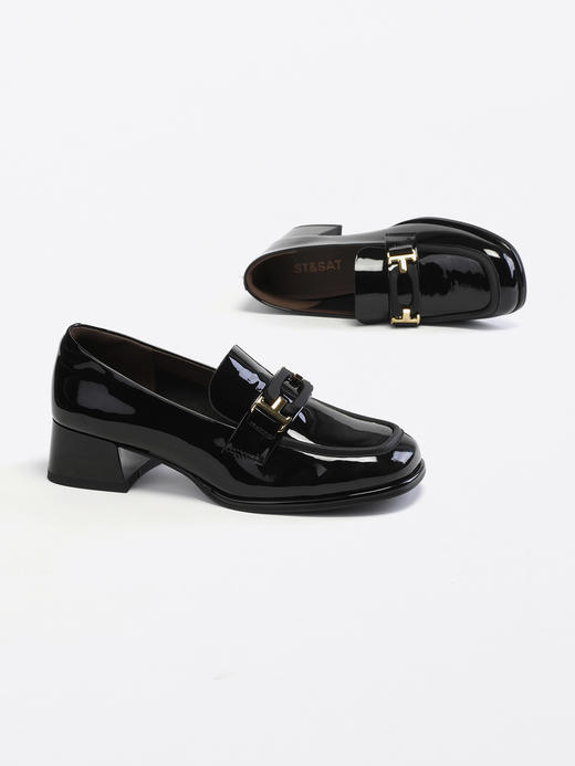 星期六复古金属扣通勤乐福鞋SS33111191 商品图9