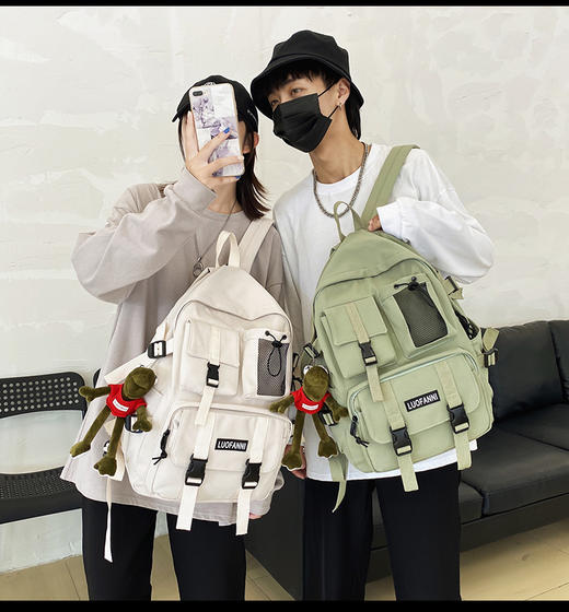 【开学季】新款潮酷双肩包初中生高中生书包时尚防水双肩包 0257 商品图2